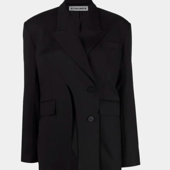 Ottolinger 'Signature' Split Blazer - Size 36 - Black - Picture 4 of 4